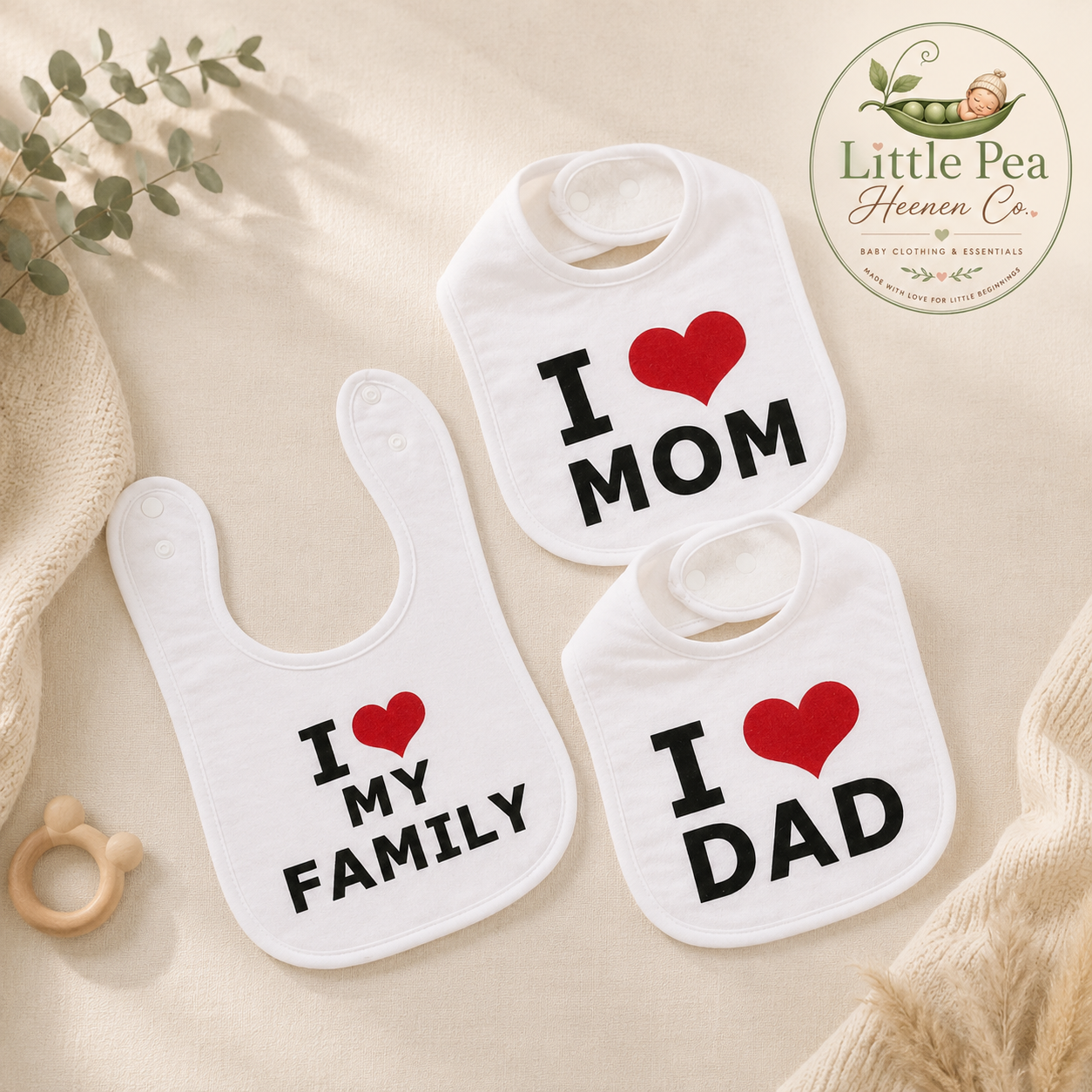 Family Baby Bib Set - LP-065